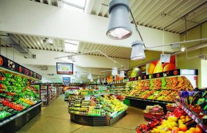 Правильное освещение продуктовых залов